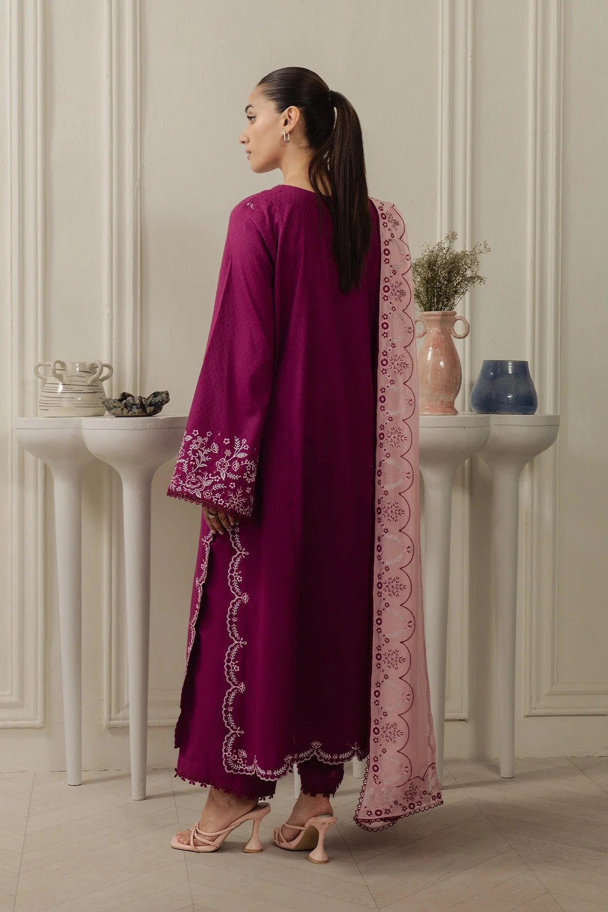 Cerise - 3 Piece Dobby RTW