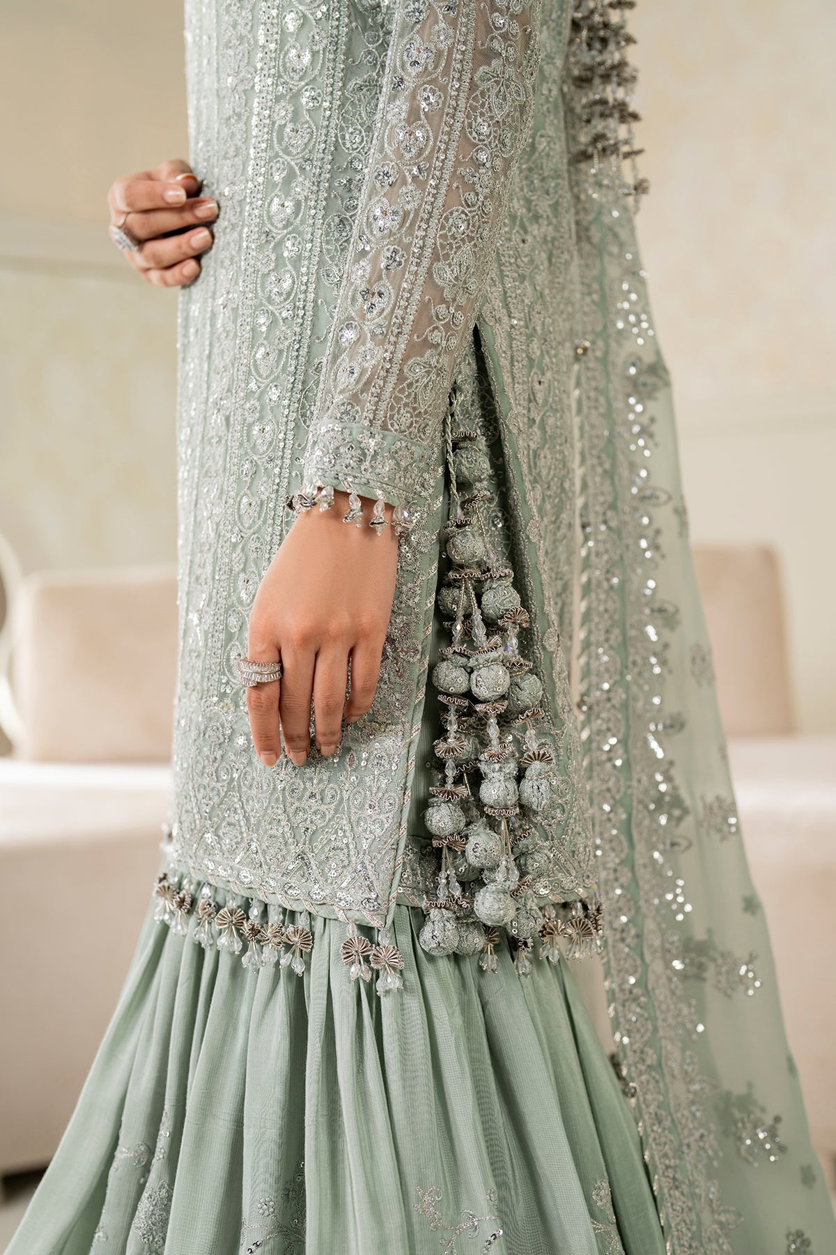 EMBROIDERED CHIFFON UF-4160