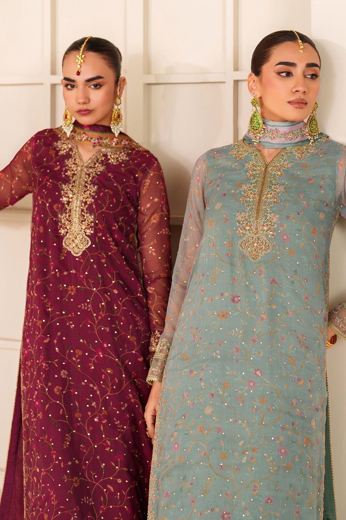 EMBROIDERED CHIFFON UF-4277