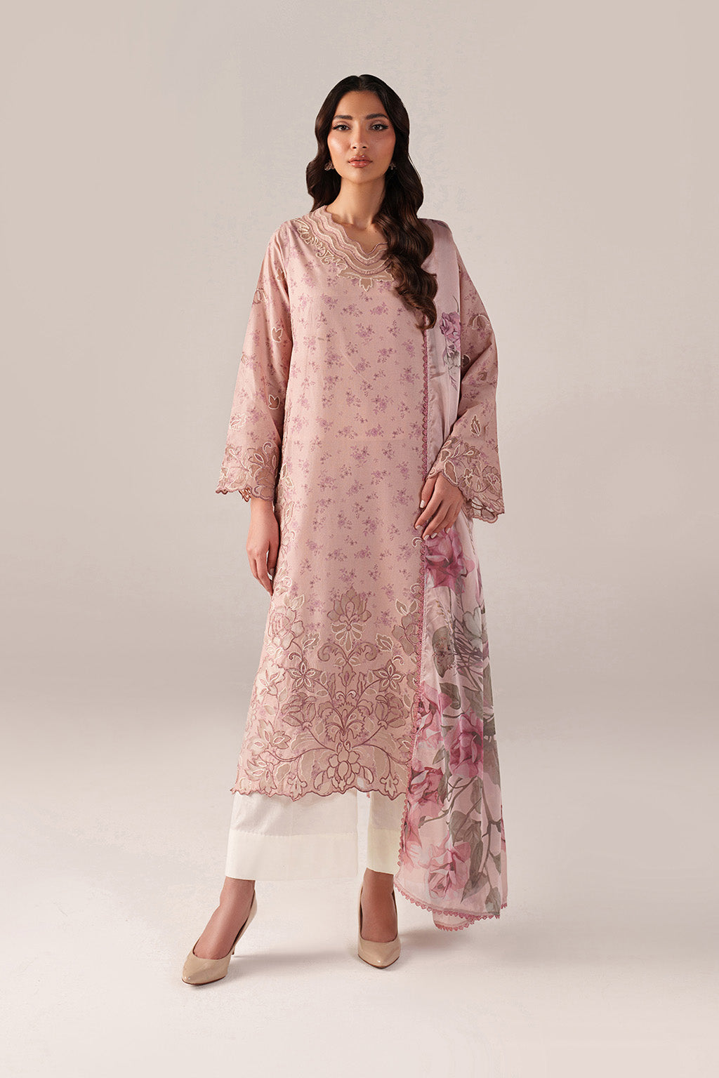SS-05 Embroidered  Lawn