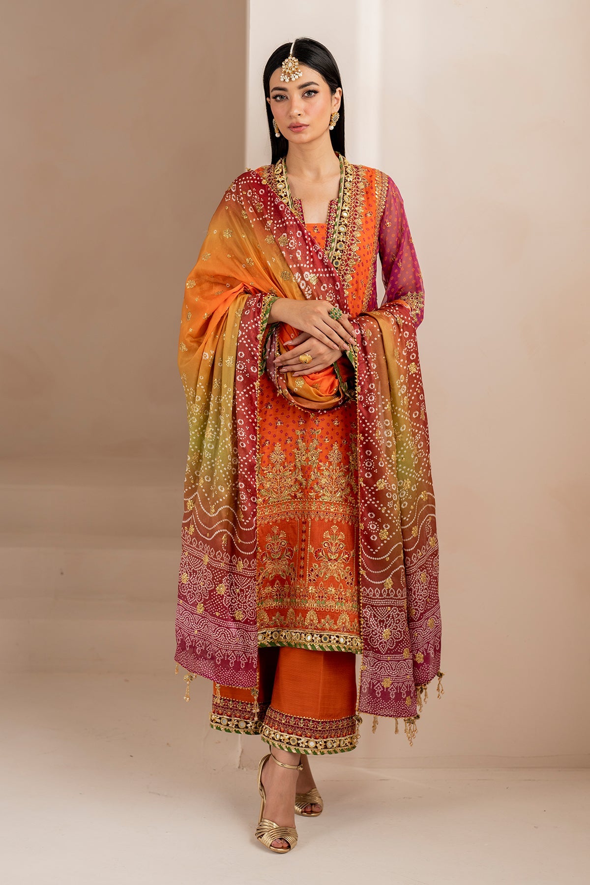 EMBROIDERED CHIFFON UF-706