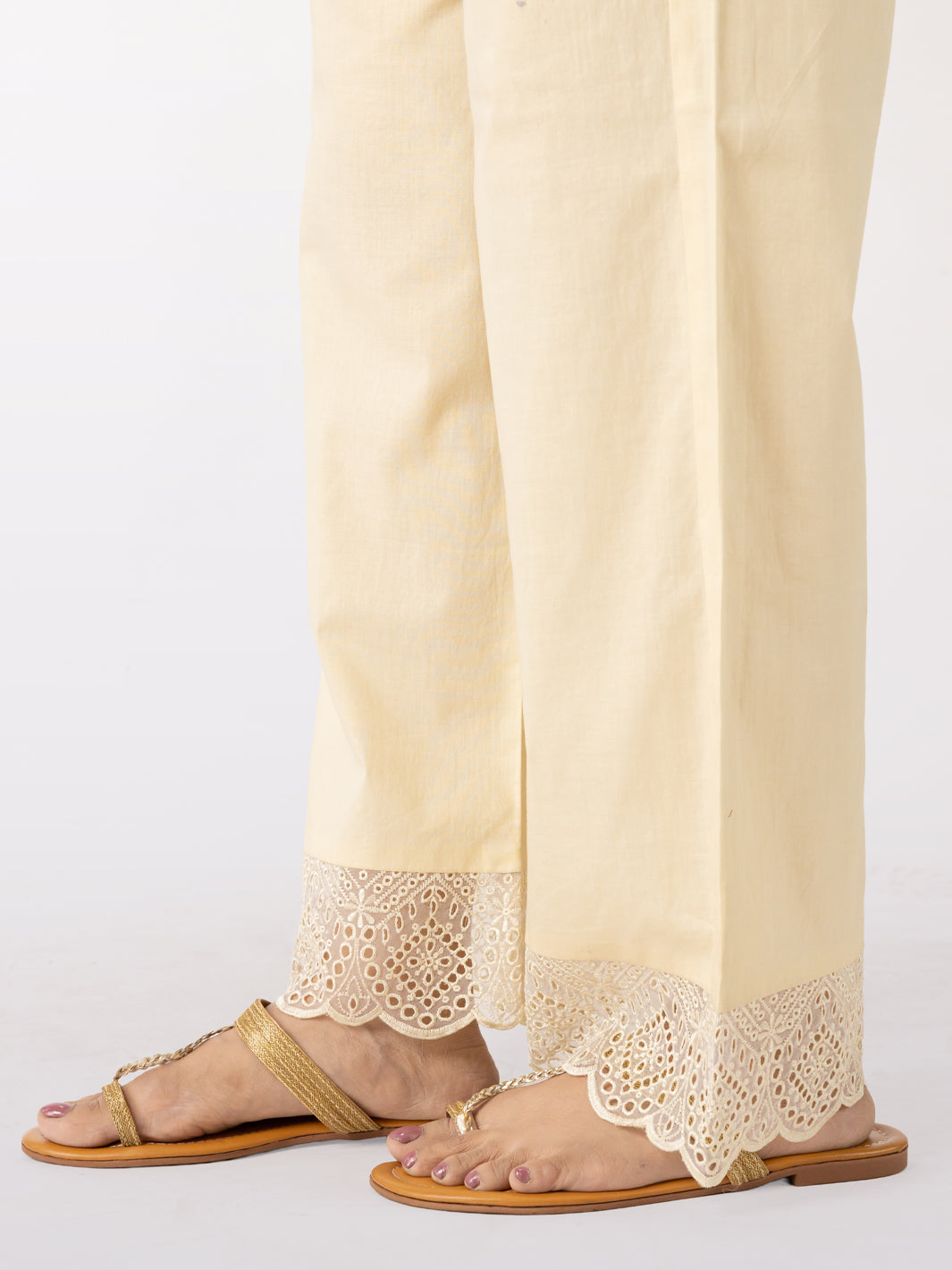 Beige Dyed Trousers - AL-T-790