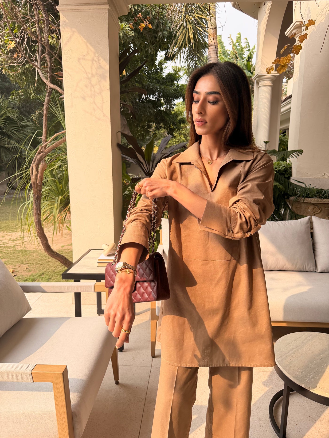 Taupe Linen Willow Set