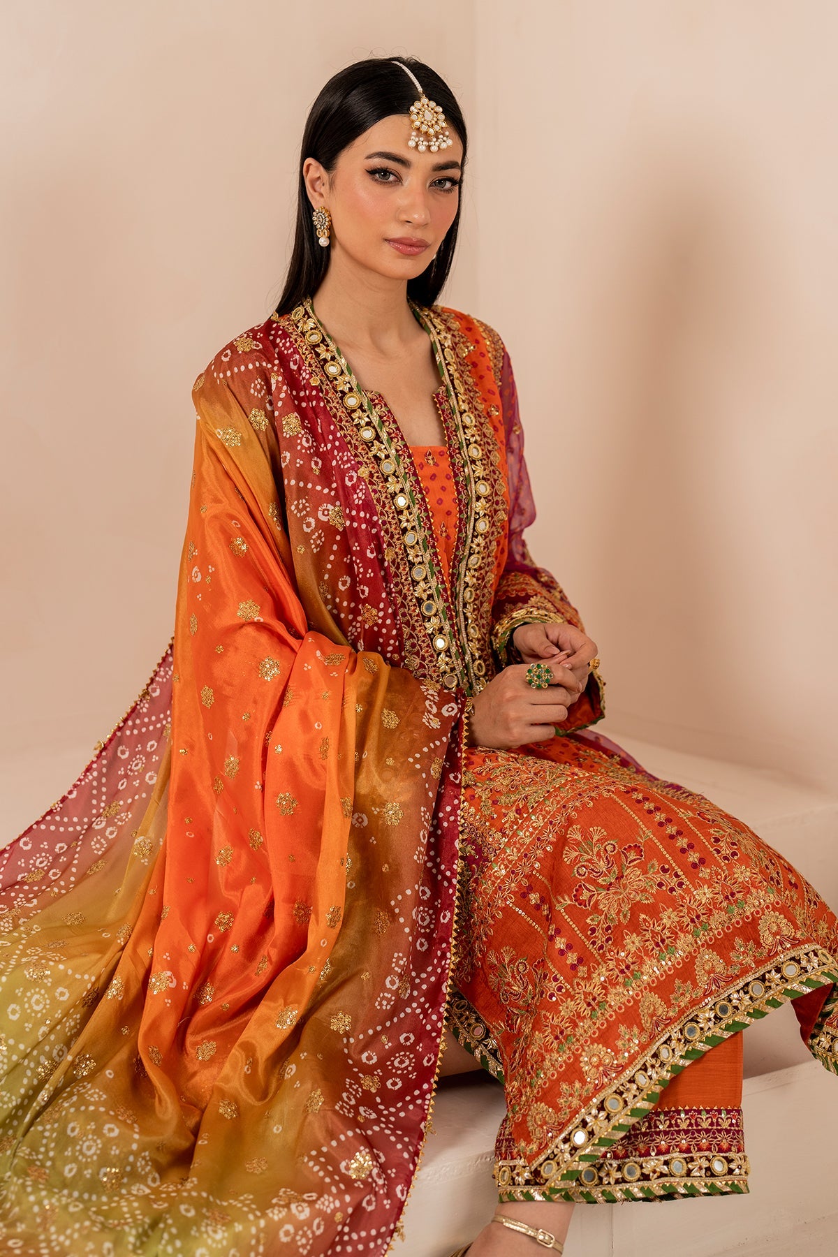 EMBROIDERED CHIFFON UF-706