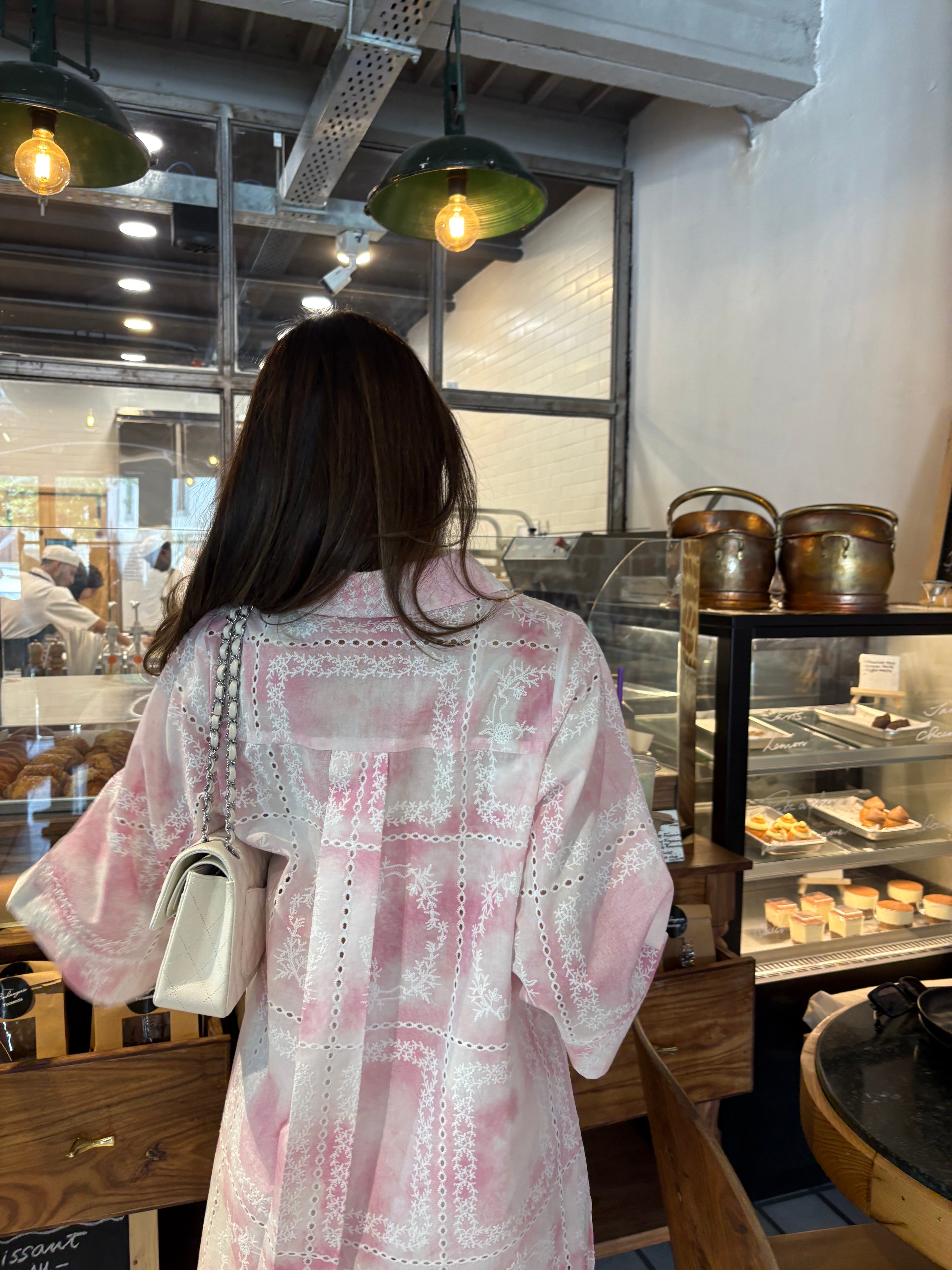 Pink Tie & Dye Chikankari Toby (RTS)