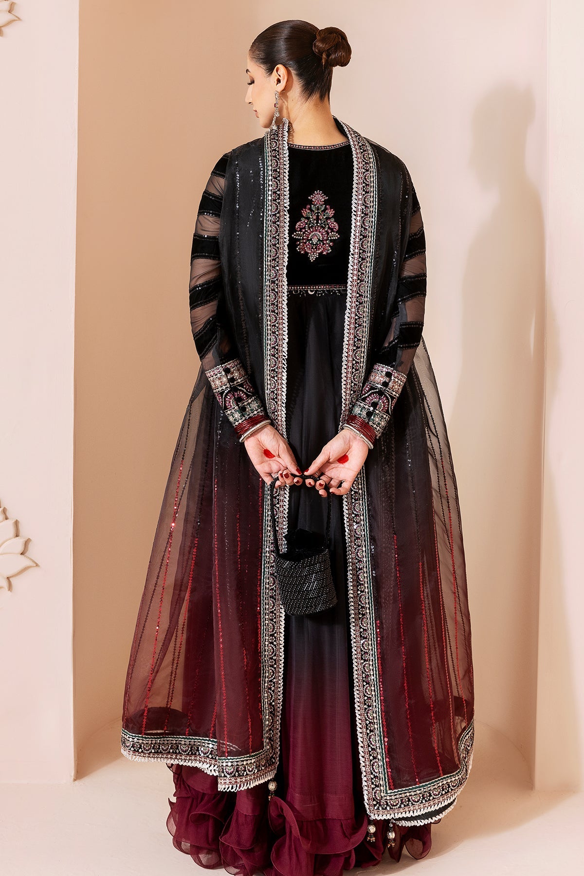 Embroidered Velvet Formal CVF25-D10