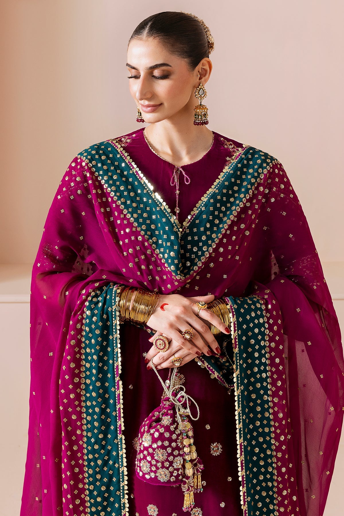 Embroidered Velvet Formal CVF D-02