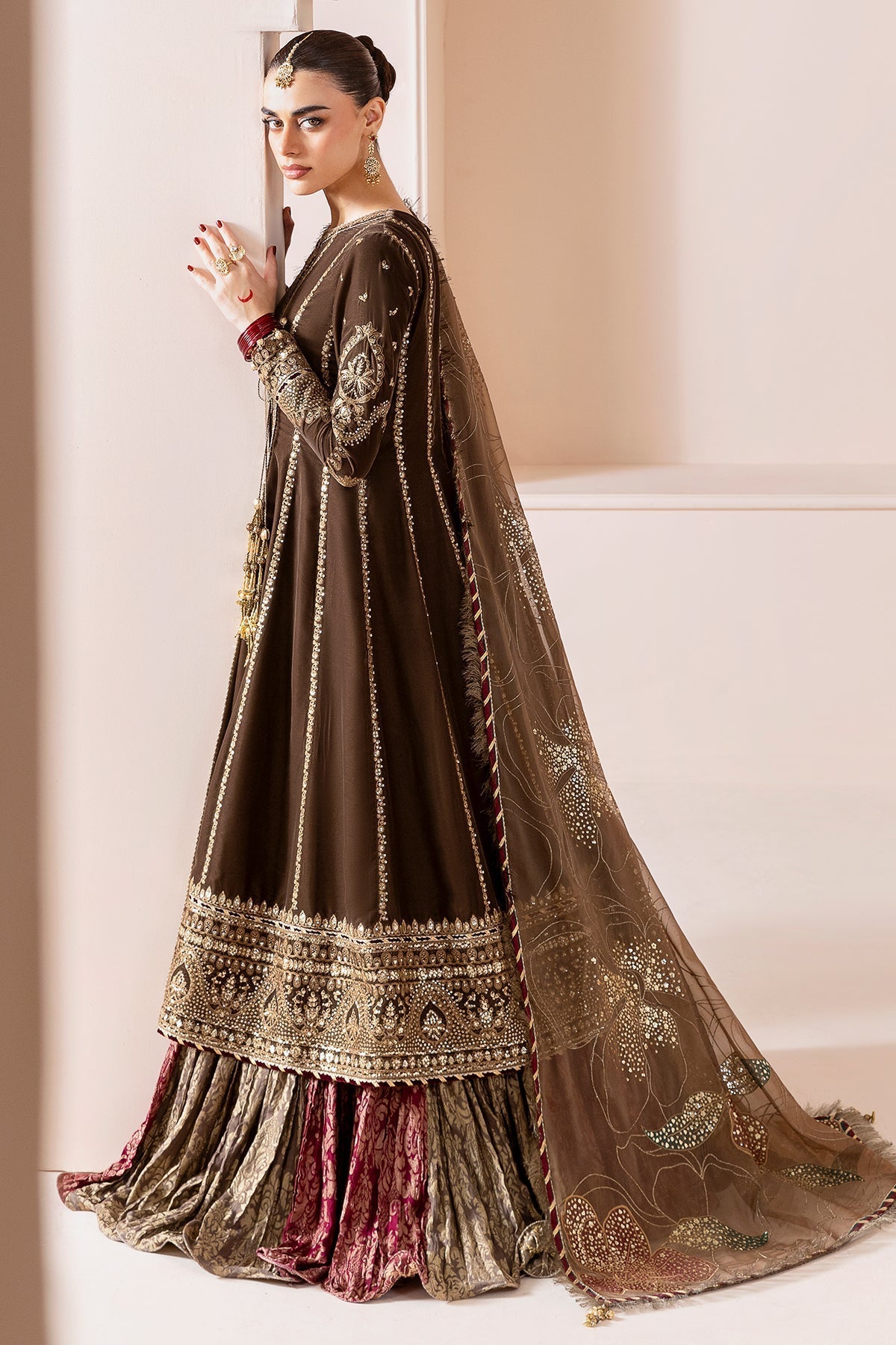 Mairaz Embroidered Velvet Suit — CVF D-04