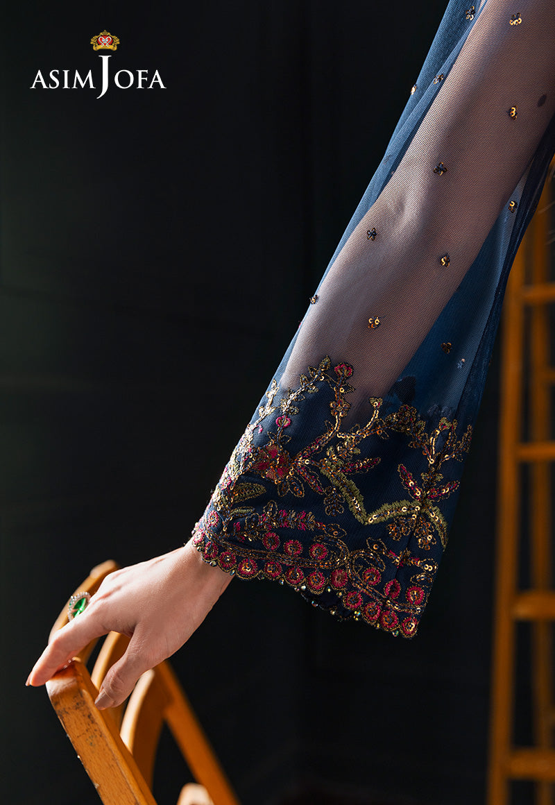 AJLFCD-07 EMBROIDERED NET STITCHED 3 PCS