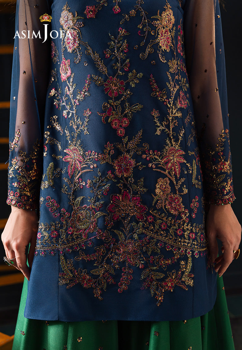 AJLFCD-07 EMBROIDERED NET STITCHED 3 PCS