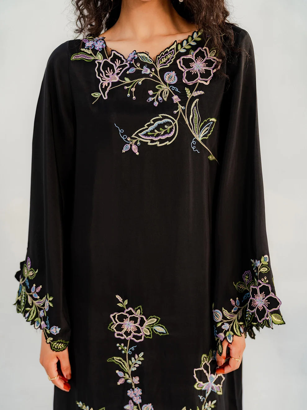 NOIR VINE - 3pcs Rawsilk Silk Ensemble