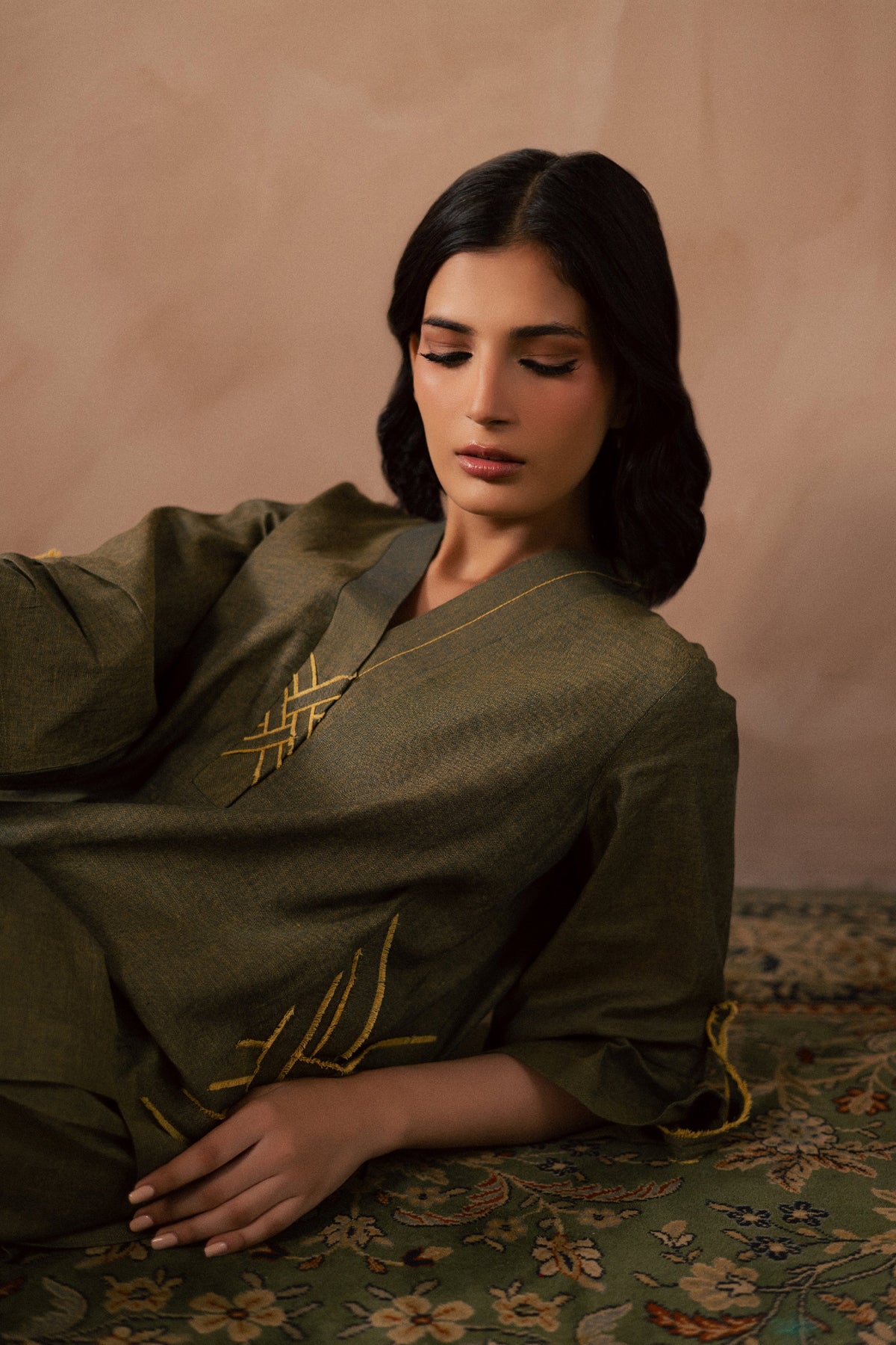 Olive Accent Matching Set