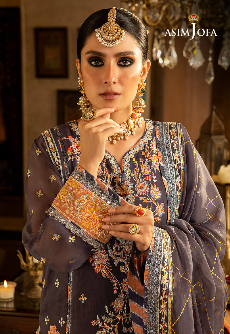 AJVF-04 EMBROIDERED CHIFFON 3 PCS