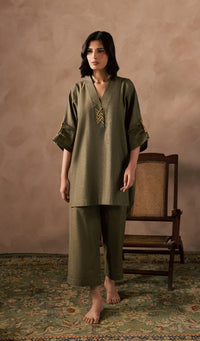 Olive Accent Matching Set