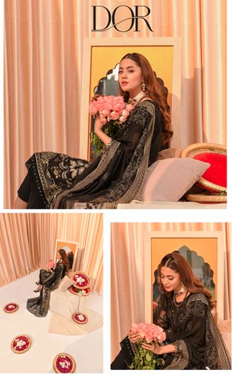Design 2 - Raven Gold (Unstitched)