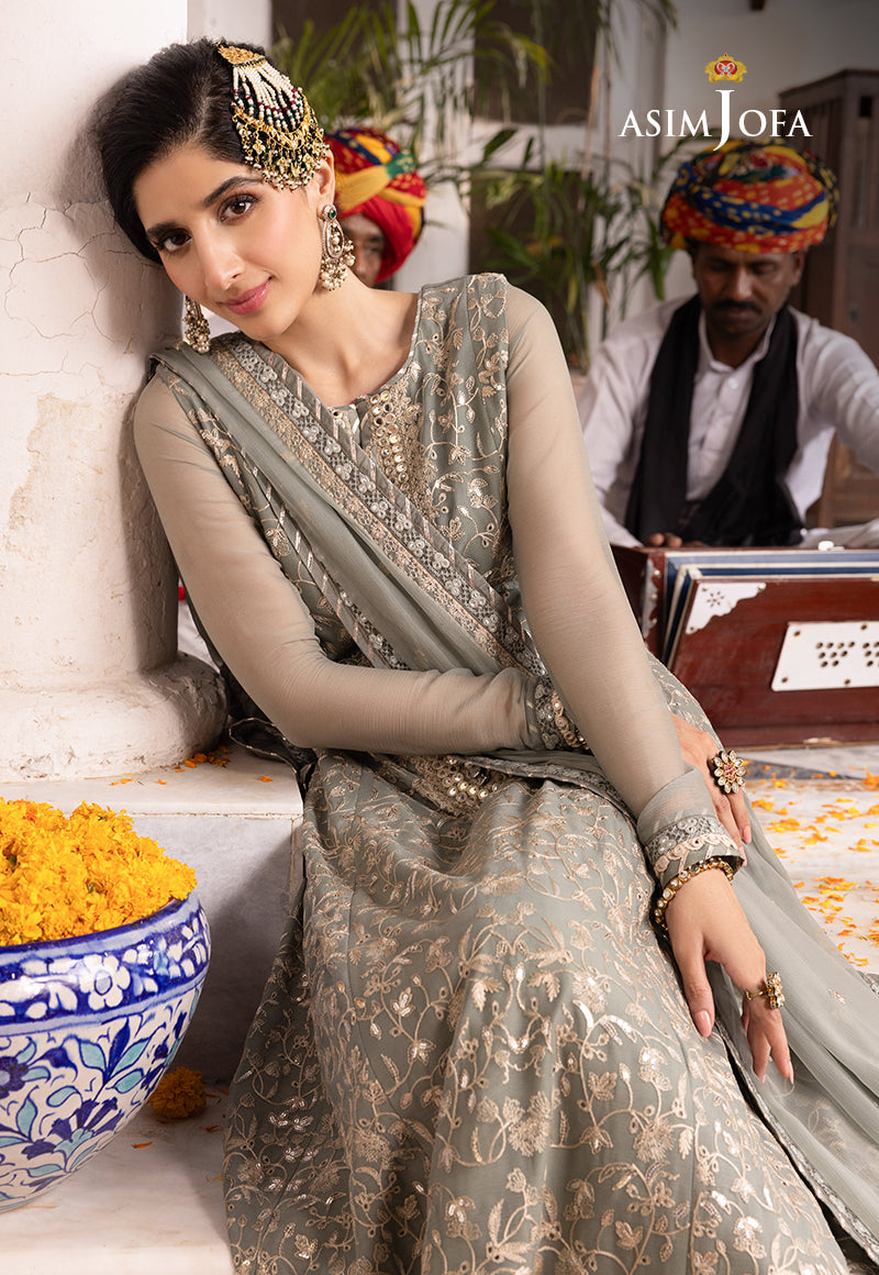 AJAB-15 EMBROIDERED CHIFFON 3 PCS