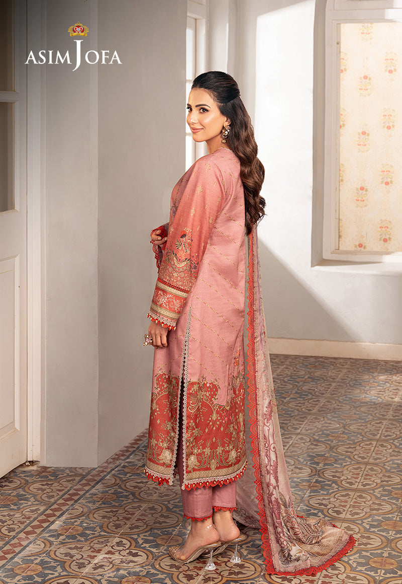 Ajso-06 Unstitched 2 Pcs Shirt Trouser