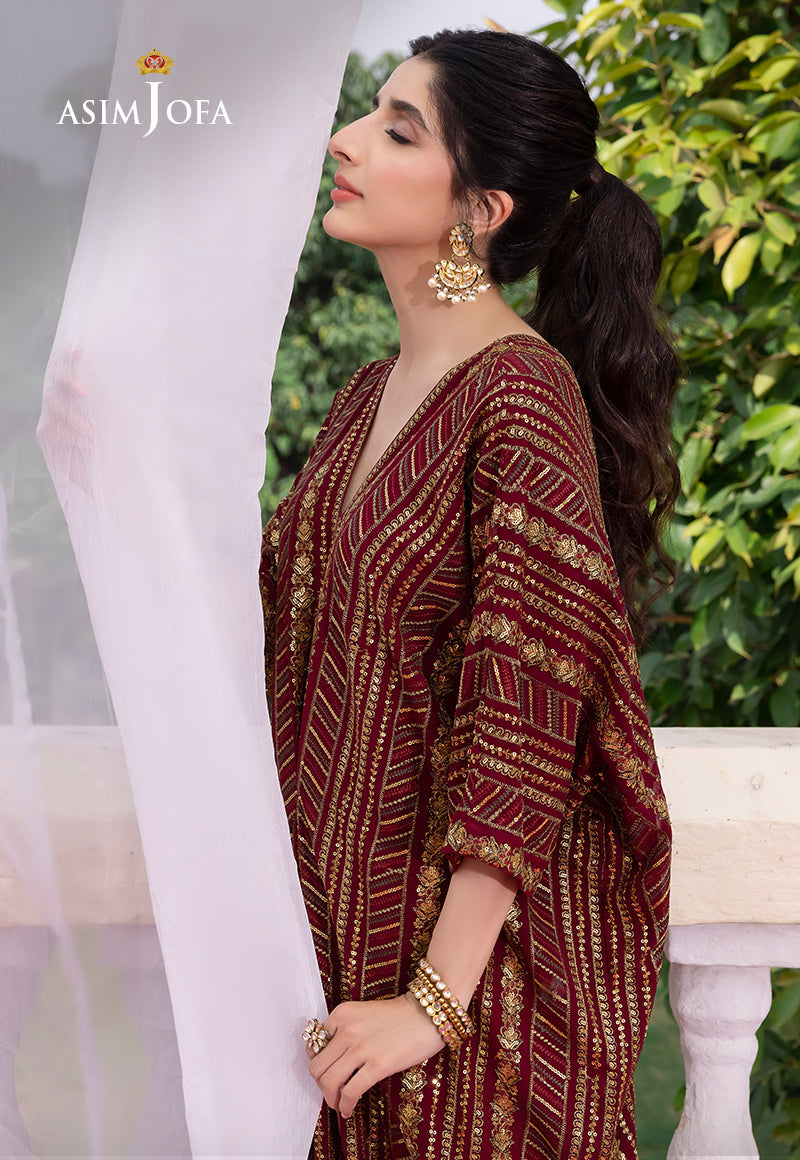 Ajab-11 Embroidered Chiffon 2 Pcs