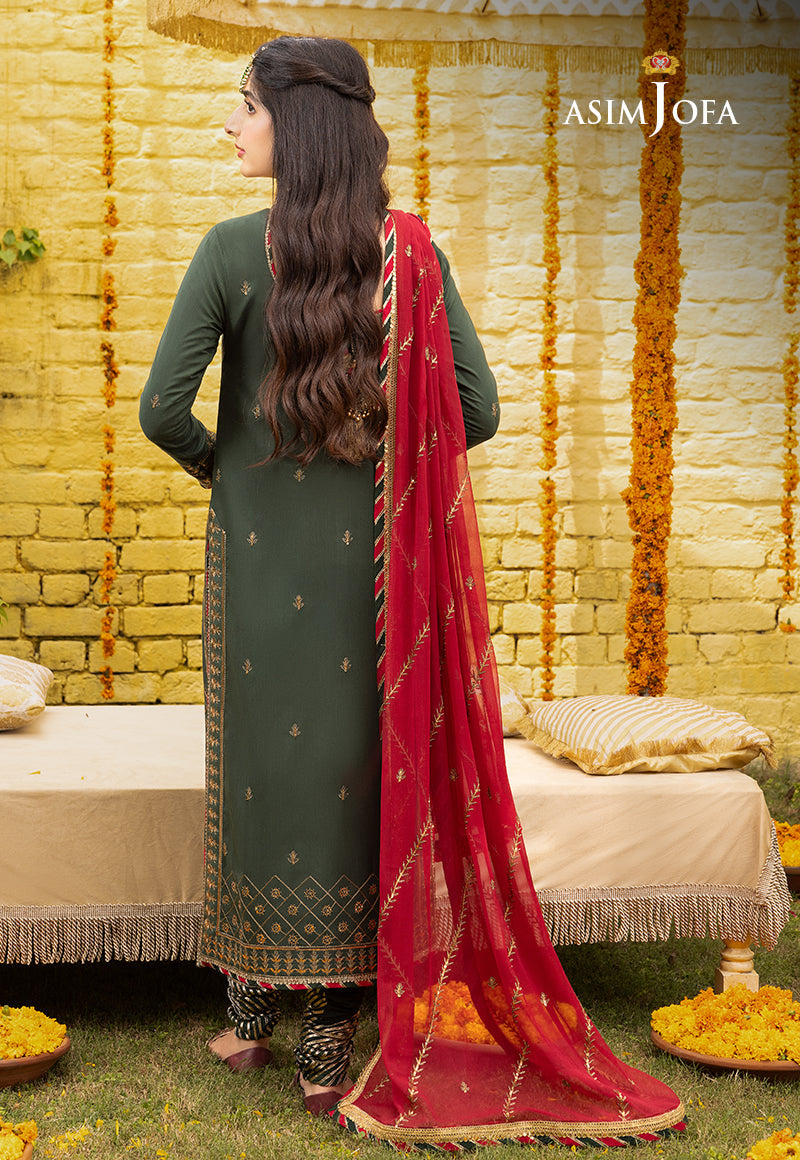 Ajab-16 Embroidered Lawn Silk 3 Pcs