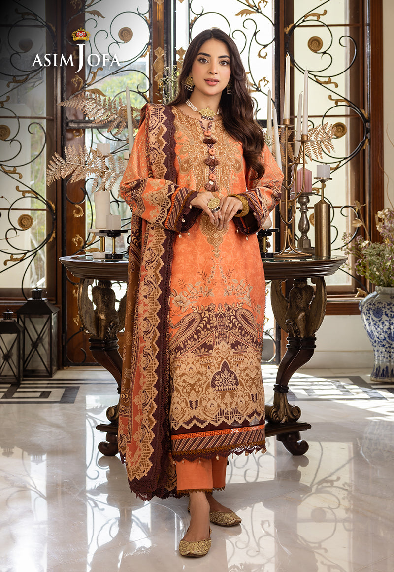 Ajiw-09 Printed Khaddar 3 Pcs