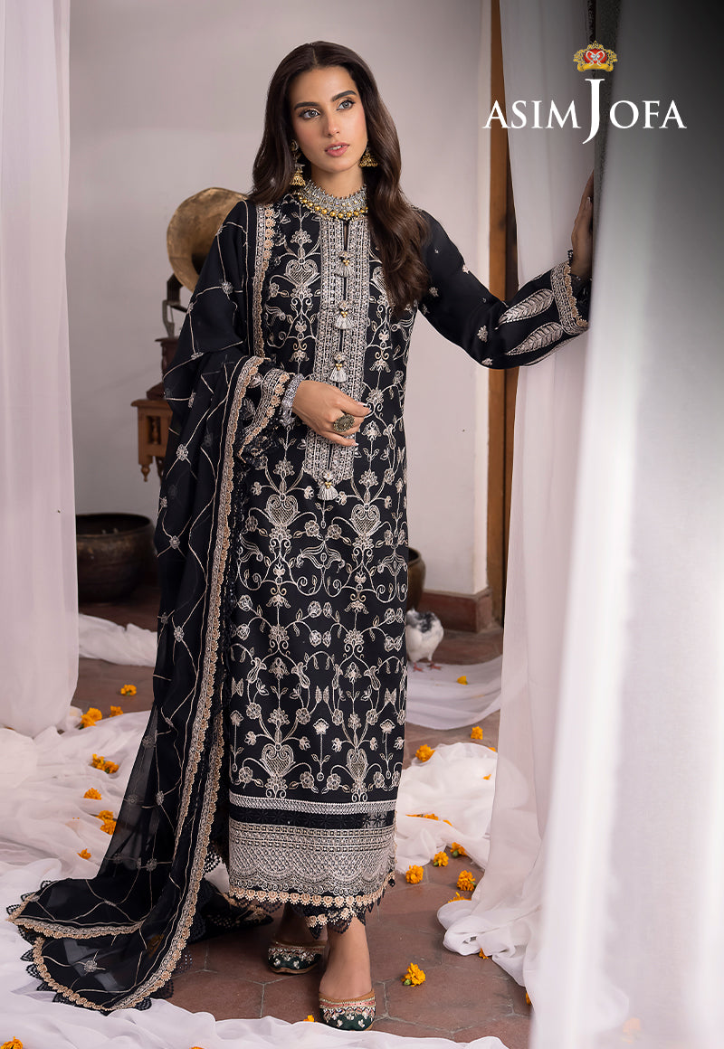 AJSW-27 EMBROIDERED POLY VISCOSE 3 PCS