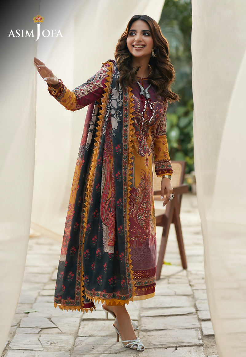 AJS-21 PRINTED LAWN 3 PCS