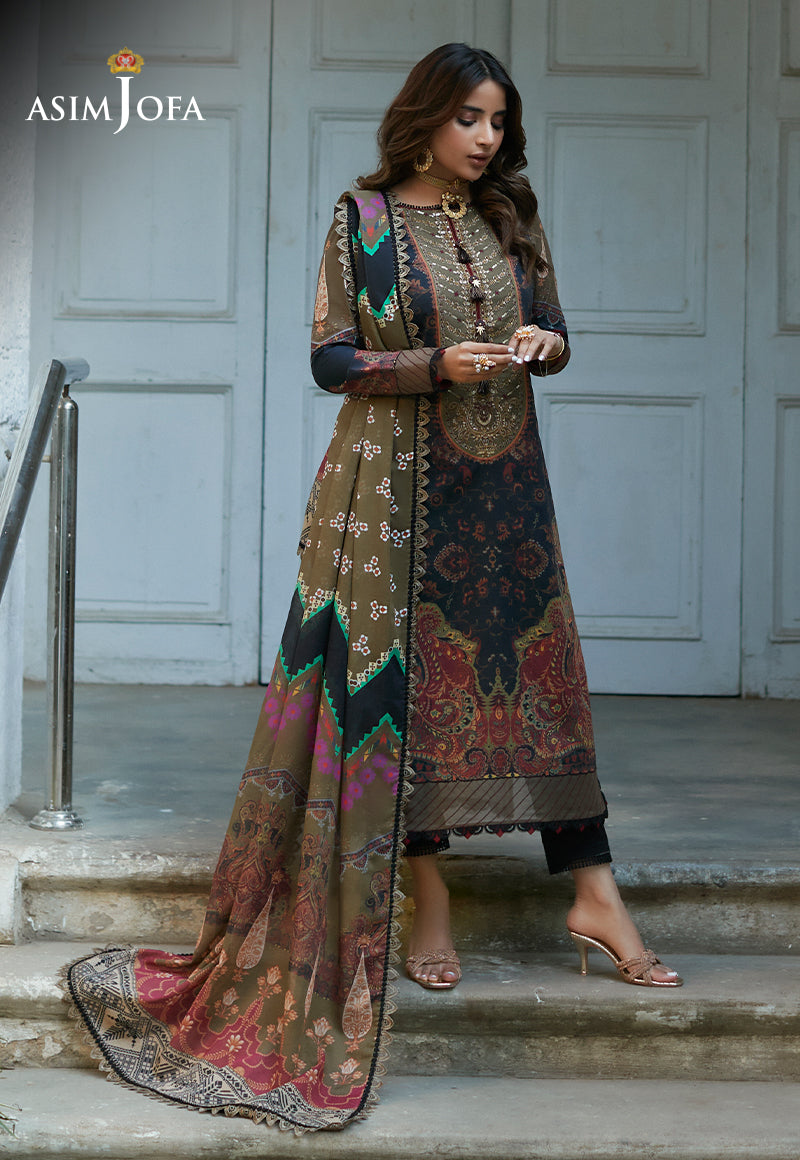 AJS-22 EMBROIDERED LAWN 2 PCS