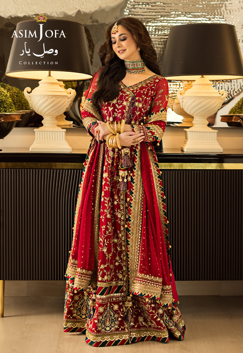 AJVY-10 DESIGNERS STITCHED EMBROIDERED ORGANZA 3 PCS