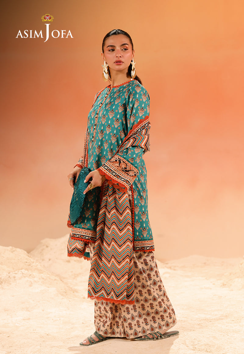 AJUBU-30 Printed Lawn 3 Pcs
