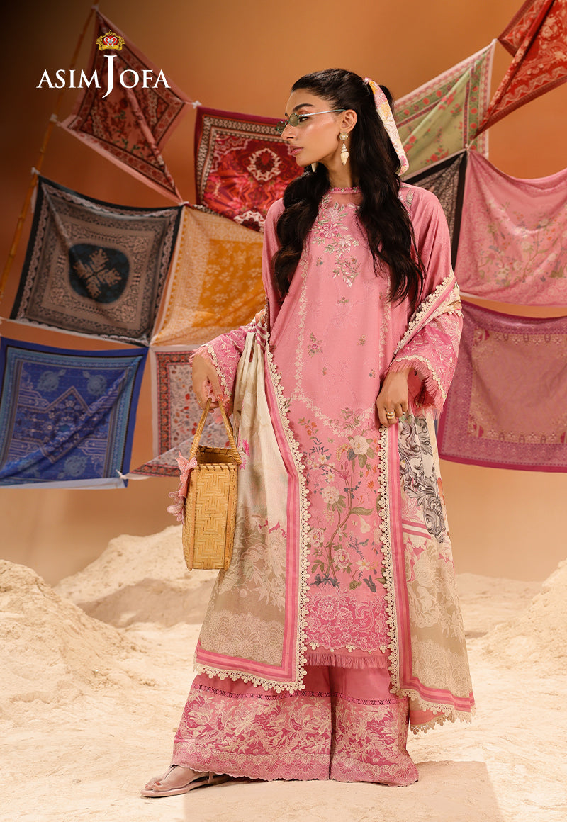 AJUBUD-17 Printed Embroidered Lawn Stitched 2 PCS