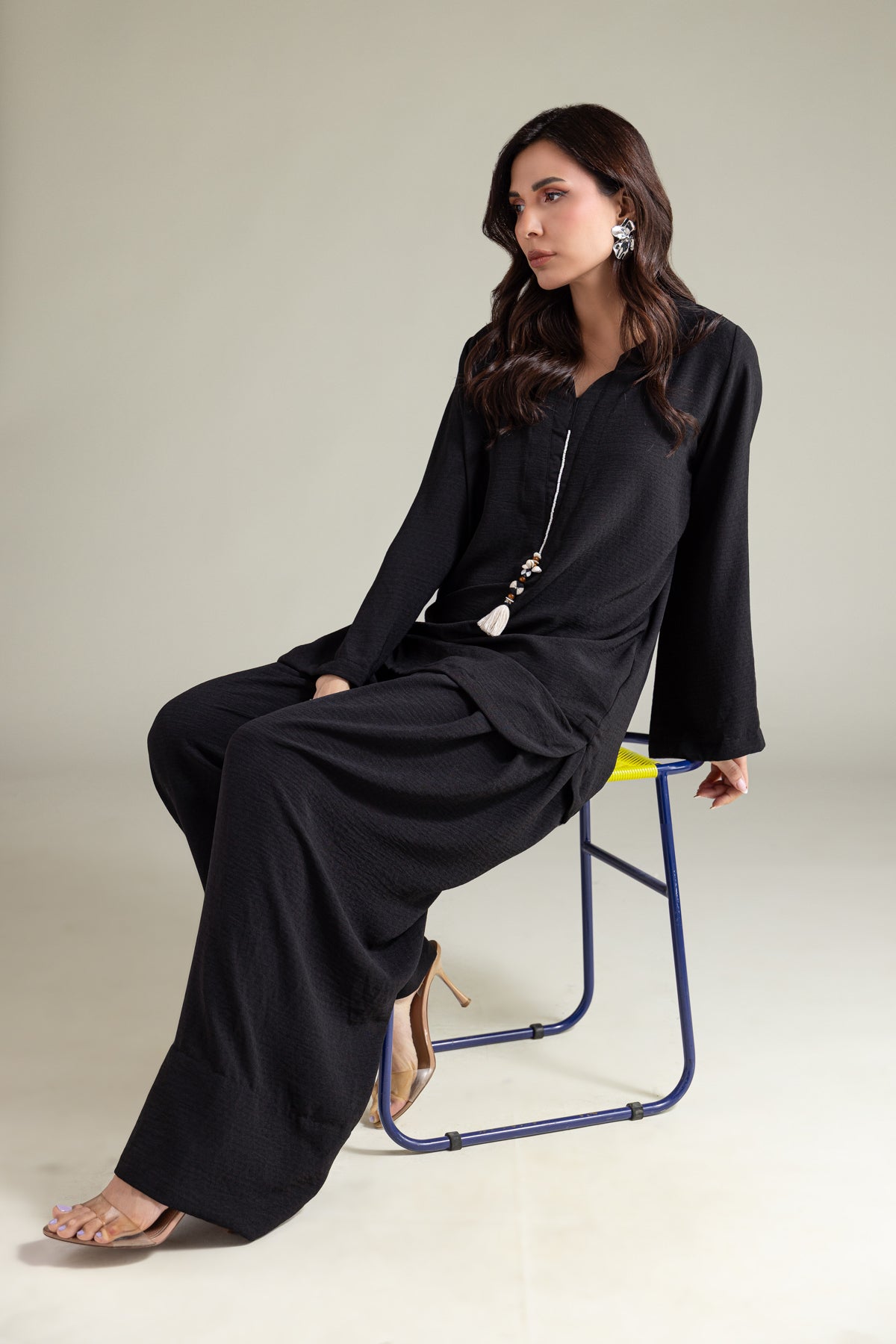 Solid Black Kurta
