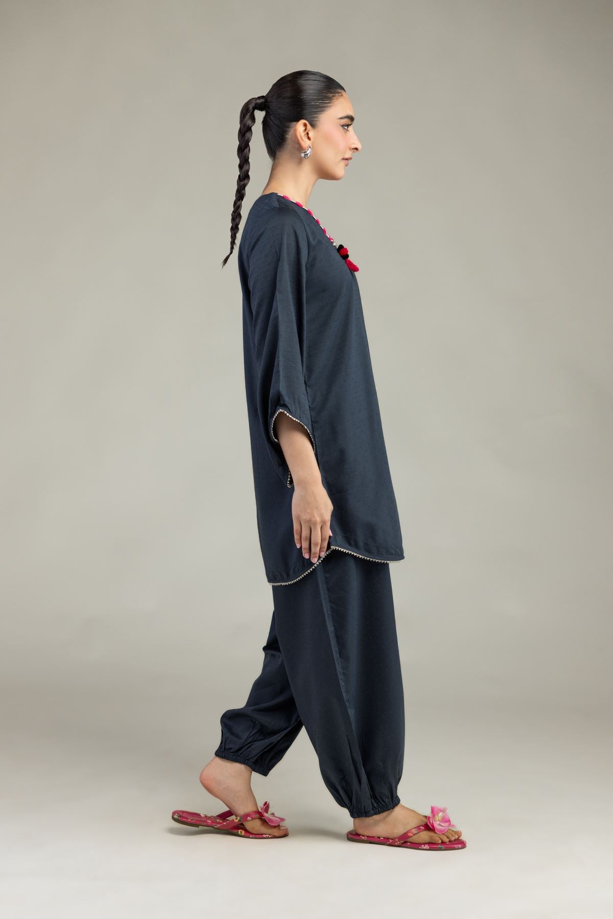 Solid Cotton Pants