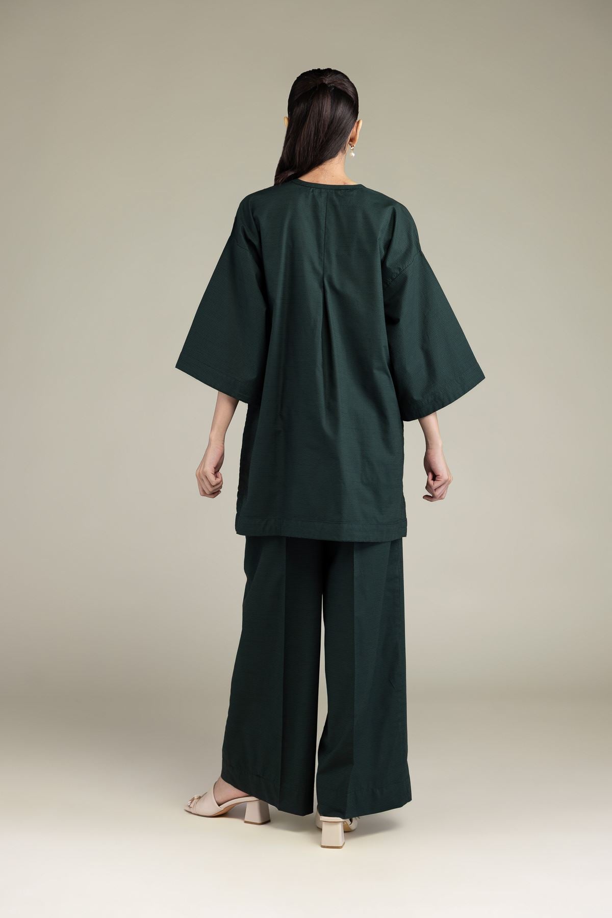V-Neck Cotton Kurta