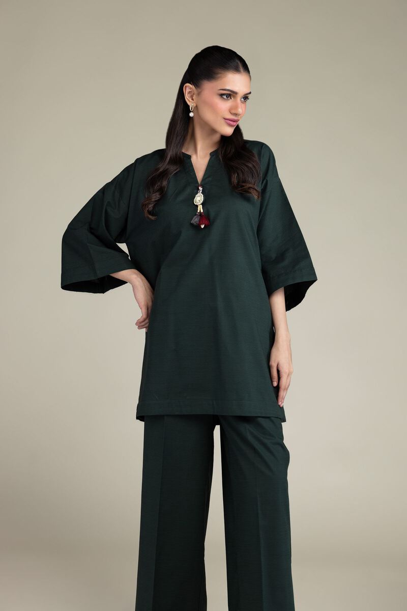 V-Neck Cotton Kurta