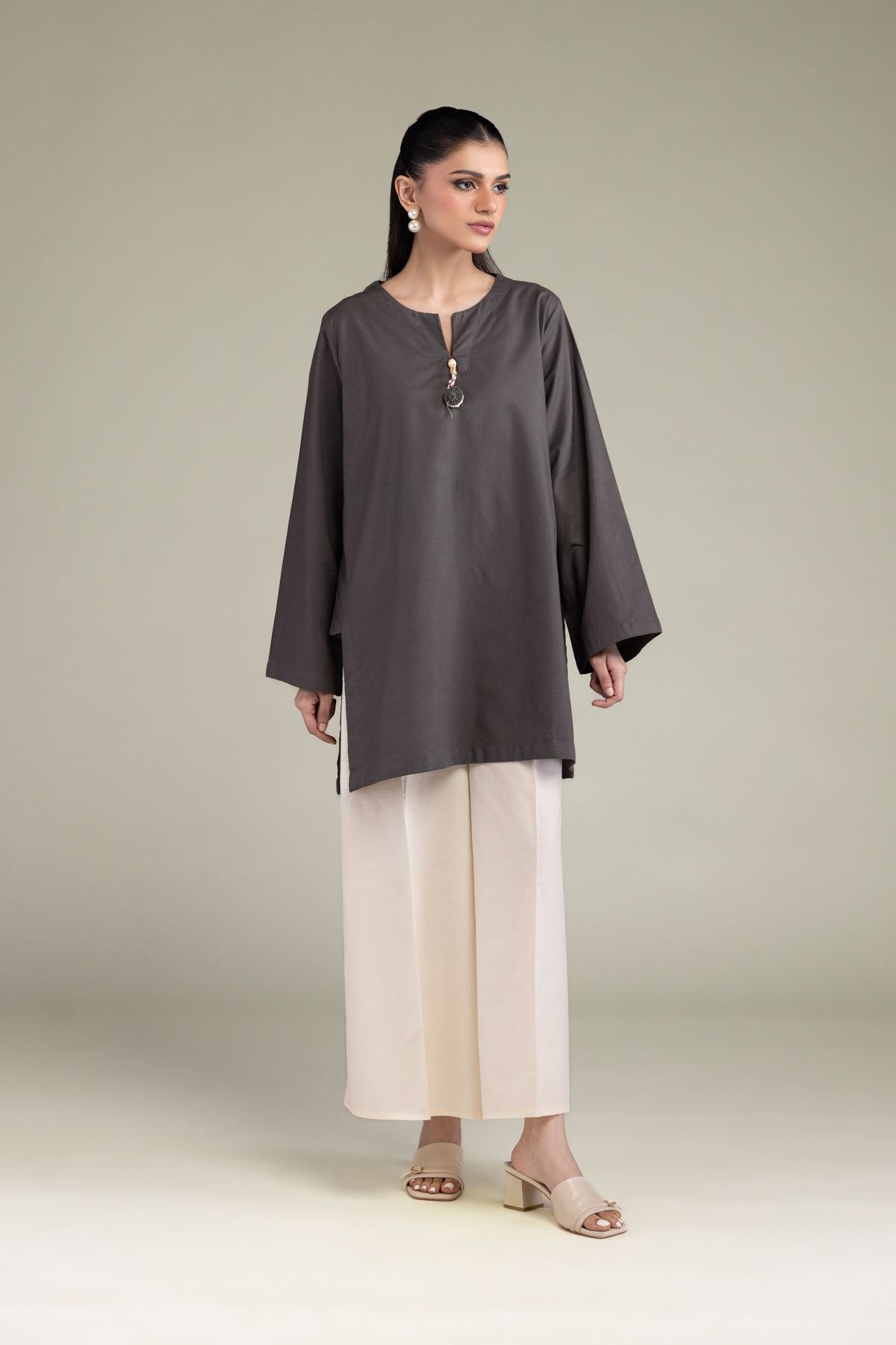 Solid Cotton Pants