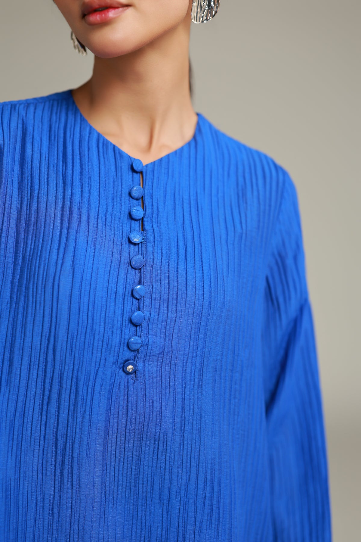 Short Blue Kurta
