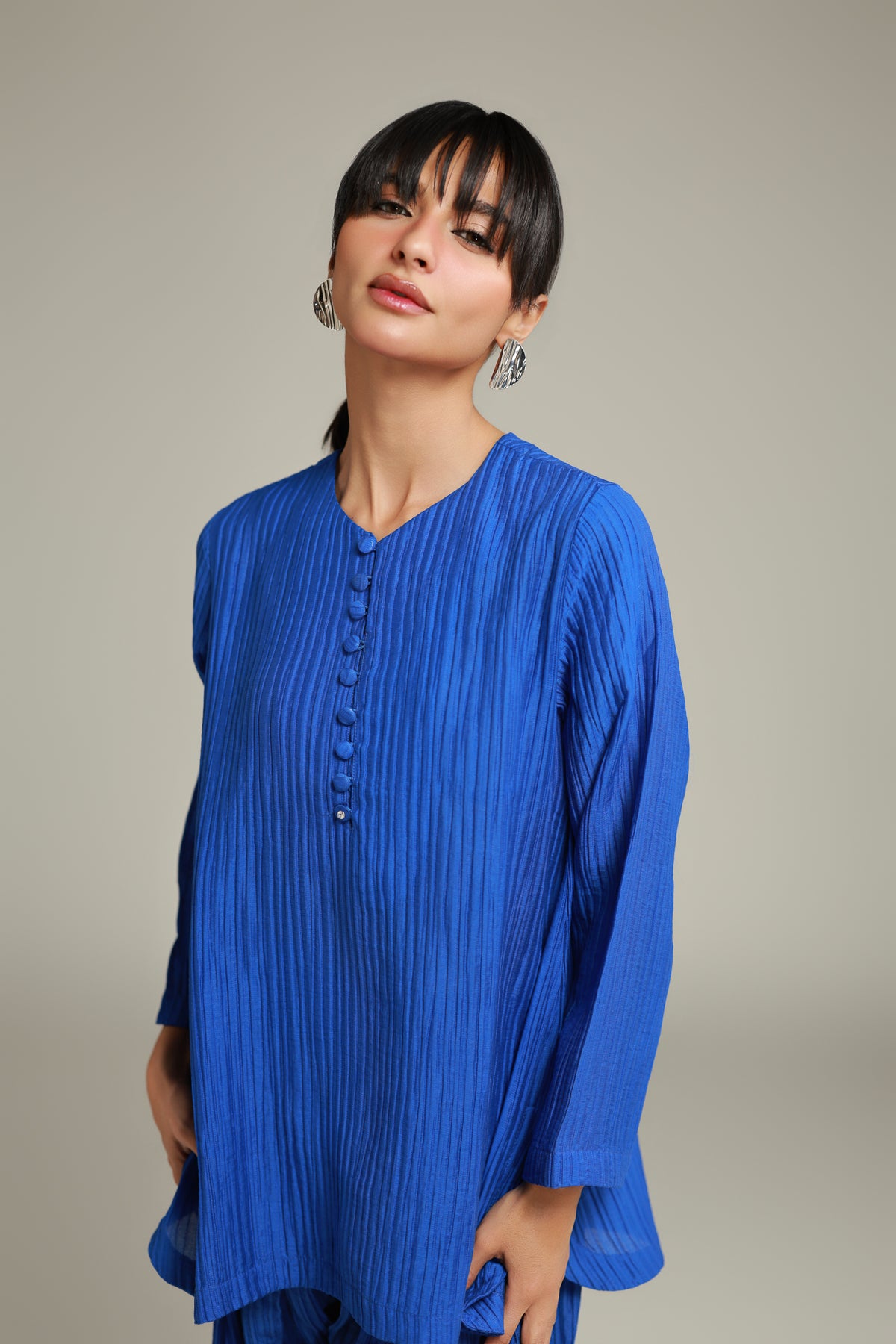 Short Blue Kurta