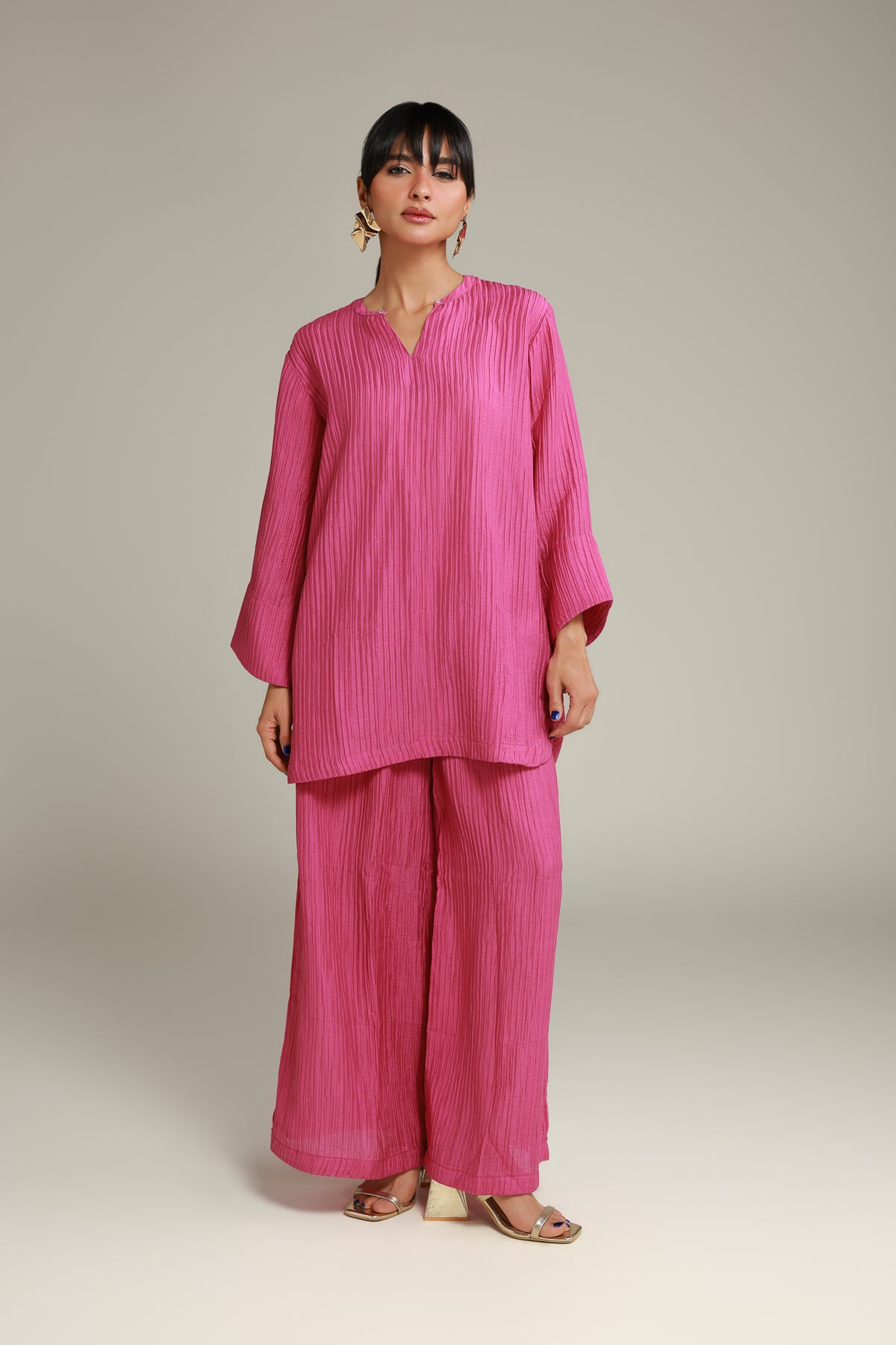 V-Neck Short Kurta