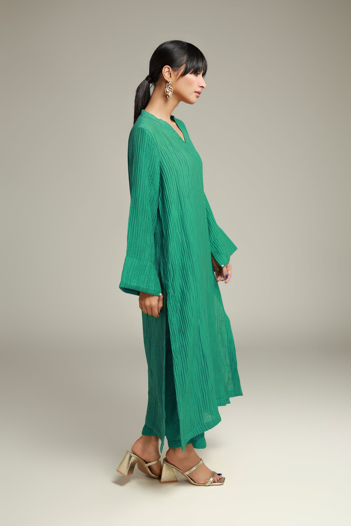 Blended Crinkle Pants
