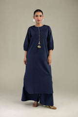 Longline Navy Kurta