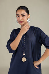 Longline Navy Kurta
