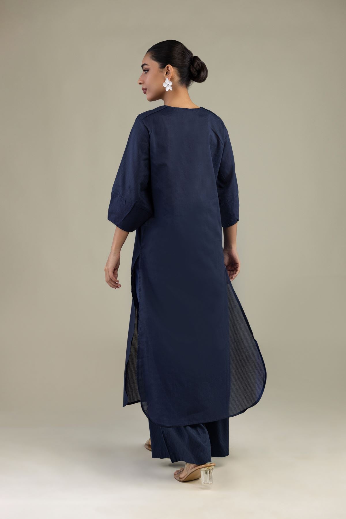 Longline Navy Kurta