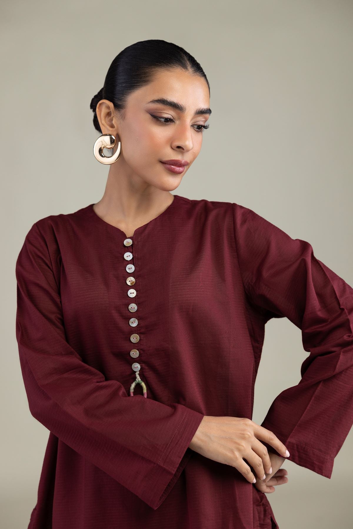 Solid Cotton Kurta