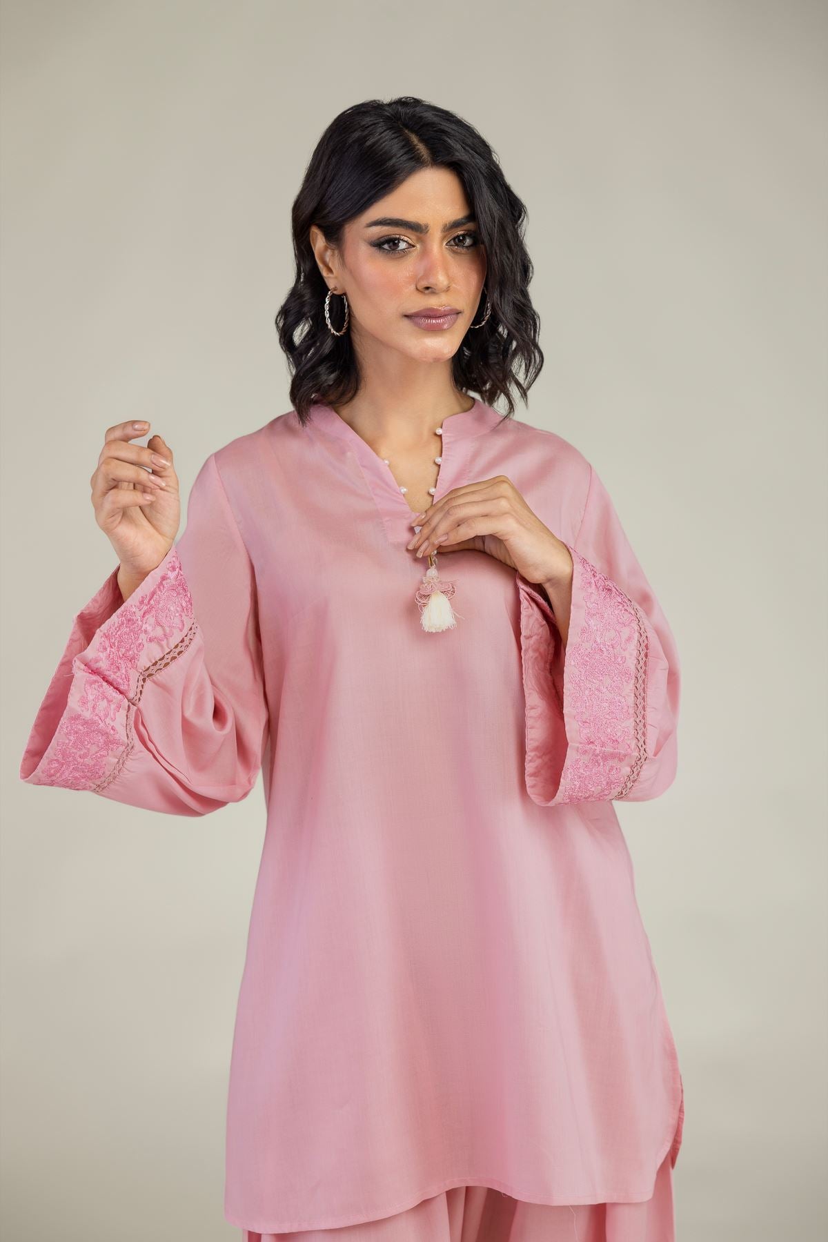 Short V-Neck Kurta