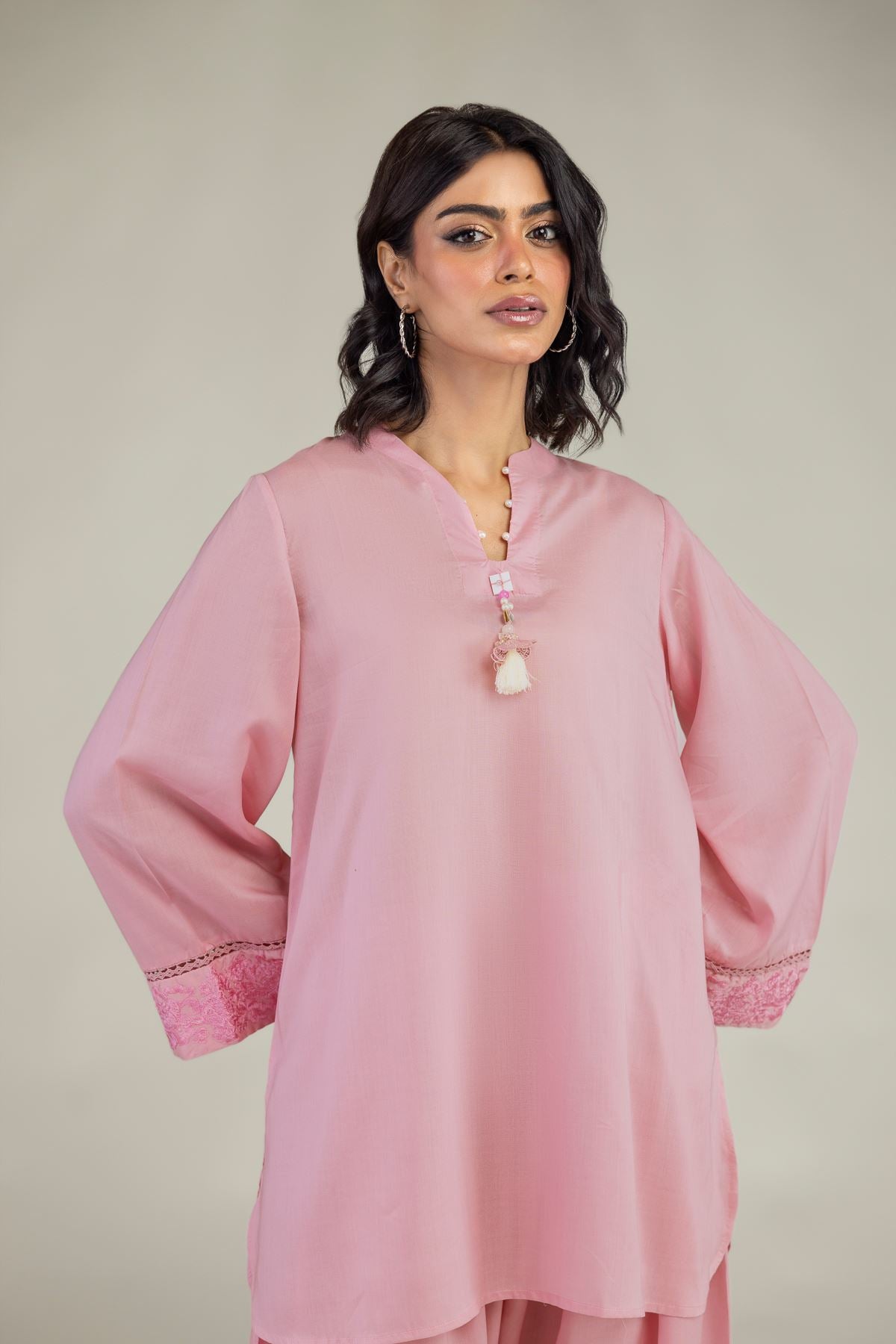Short V-Neck Kurta