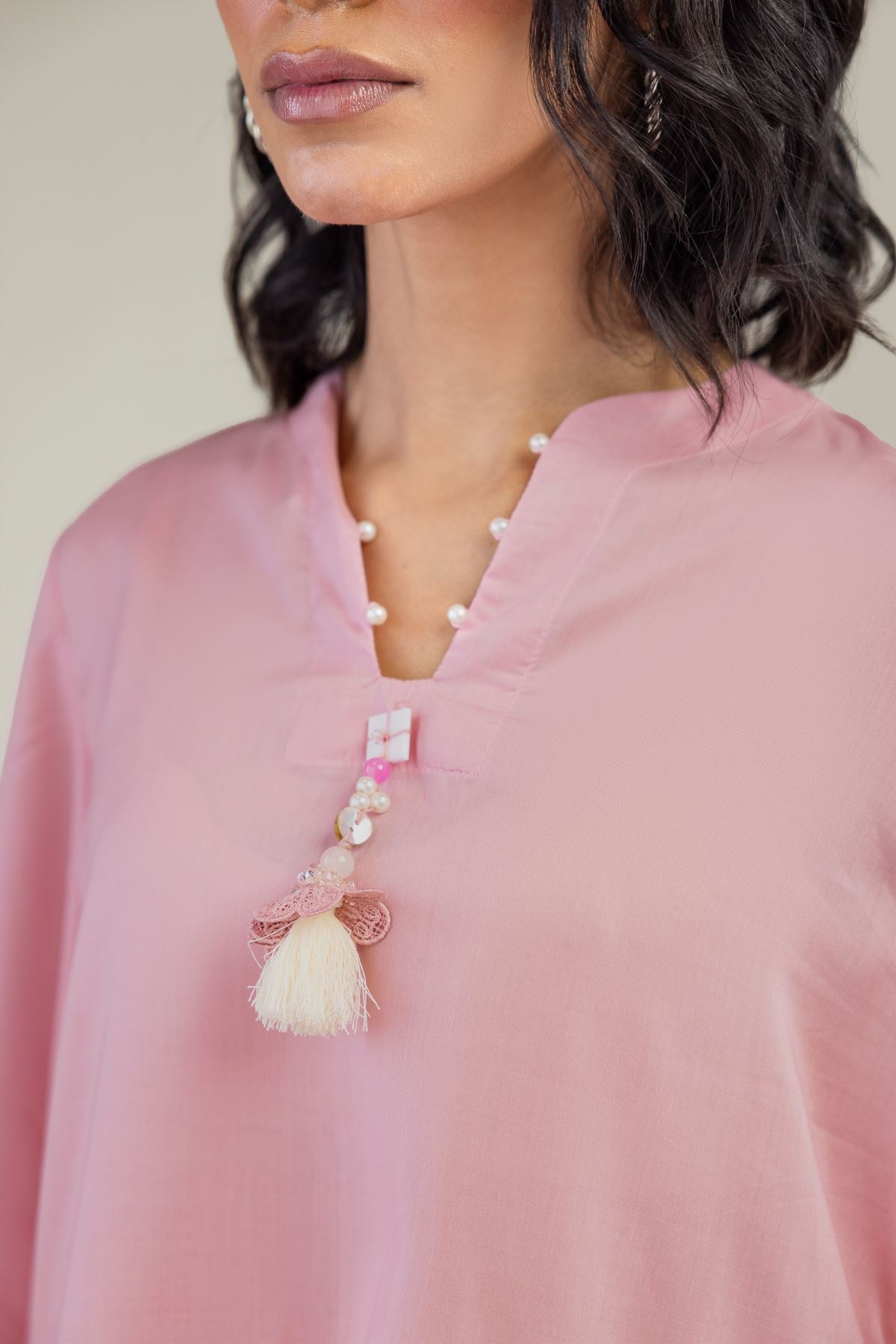Short V-Neck Kurta
