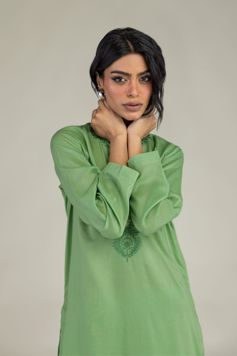 Green Lyocell Kurta