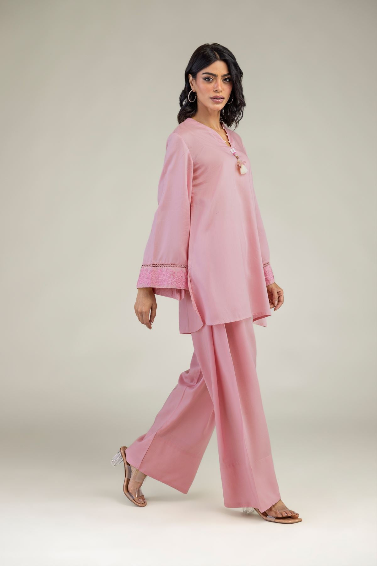 Pink Dyed Shalwar