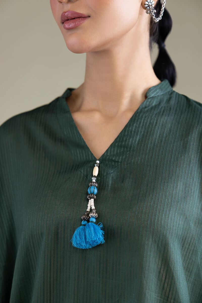 Solid V-Neck Kurta