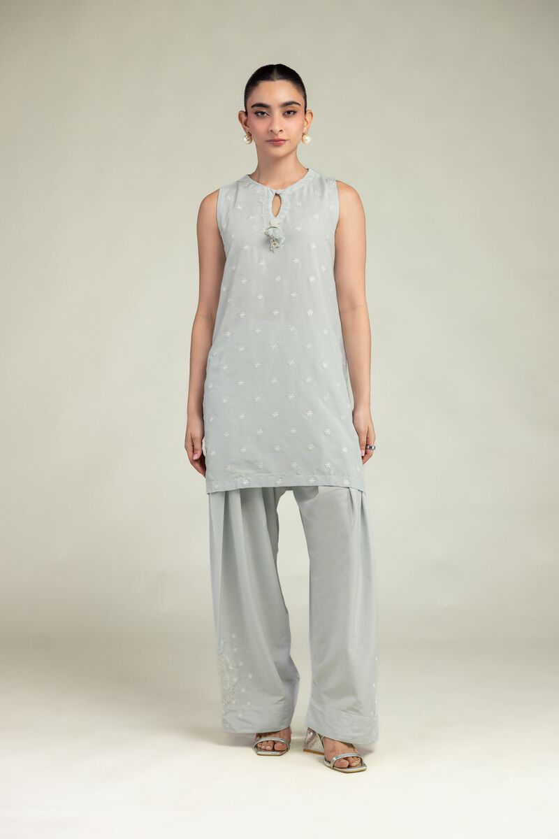 Lawn Sleeveless Kurta